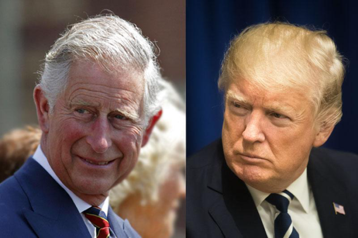 King Charles and Donald Trump