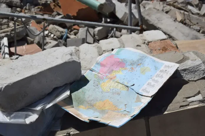 Destruction Site Map Debris