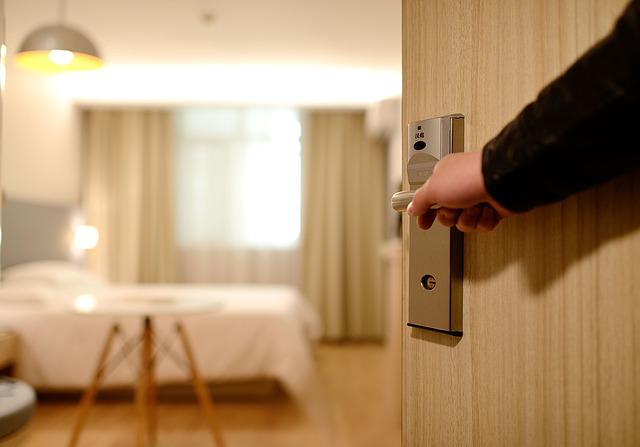 Hotel Room Door Entry